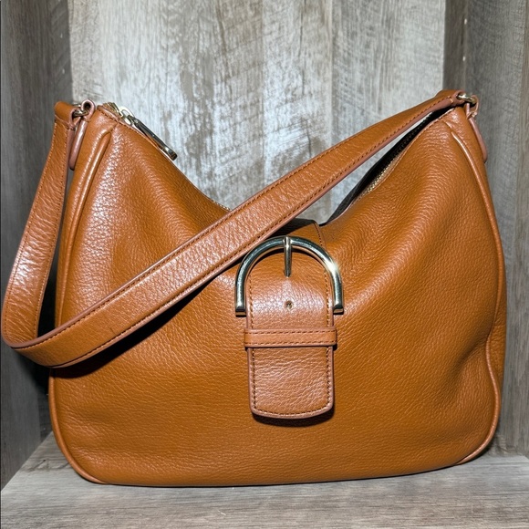 Talbots Soft Pebbled Leather Hobo Bag - Picture 3 of 16